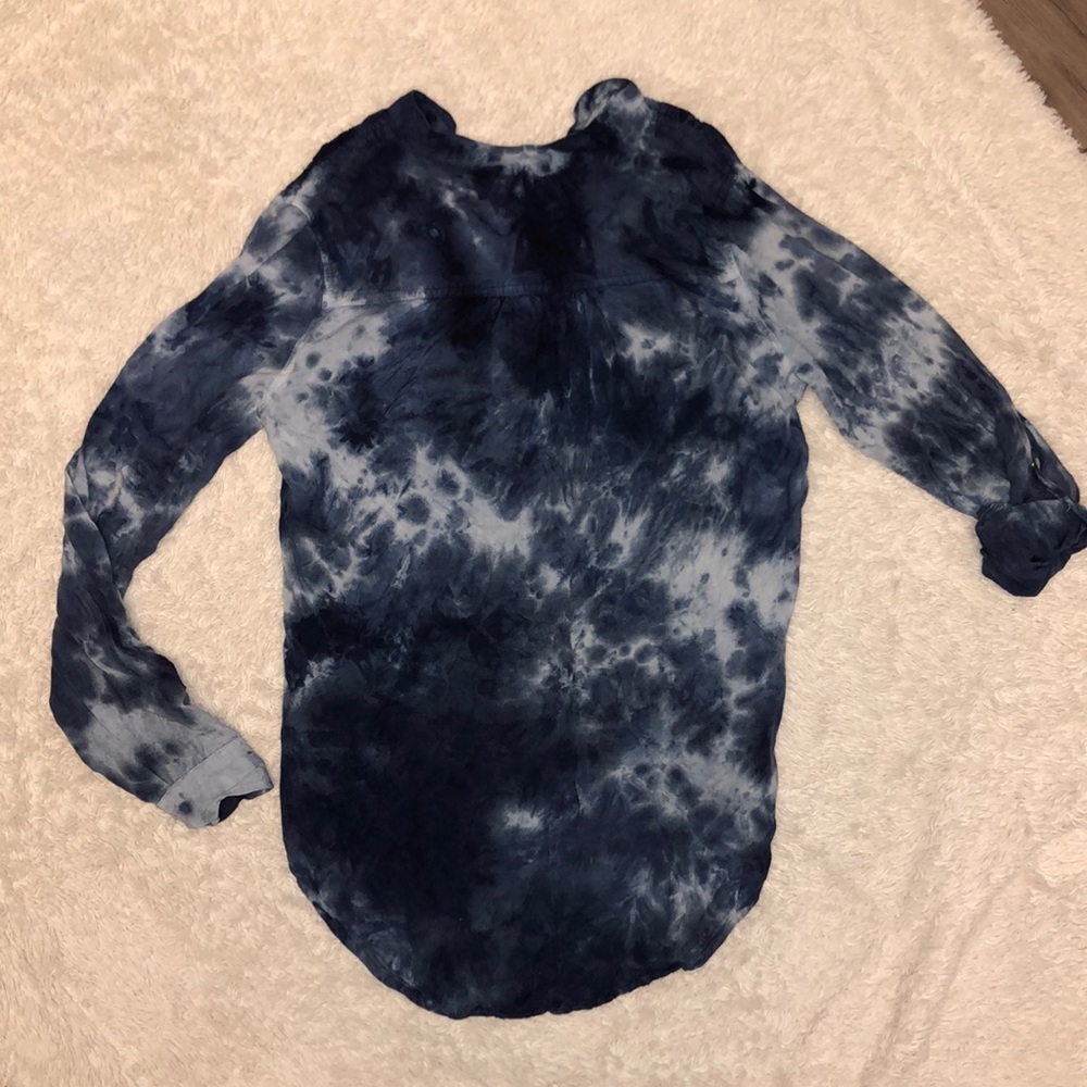 TRAMP blue tie dye Tunic New with Tags - Picture 2 of 8